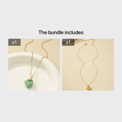 Taria™ Collar Minimalista con Colgante Irregular Bañado en Oro de 14K