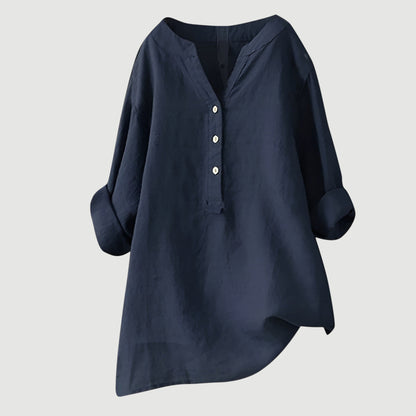 Gavienne™ Blusa femenina de lino ligera y cómoda