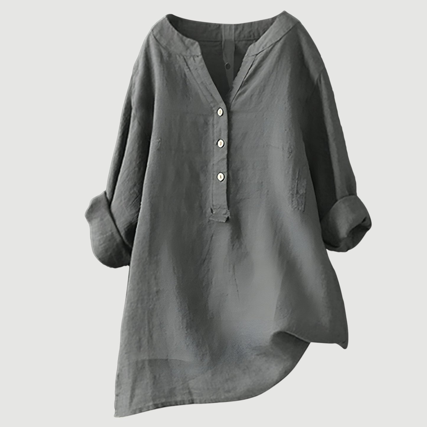 Gavienne™ Blusa femenina de lino ligera y cómoda