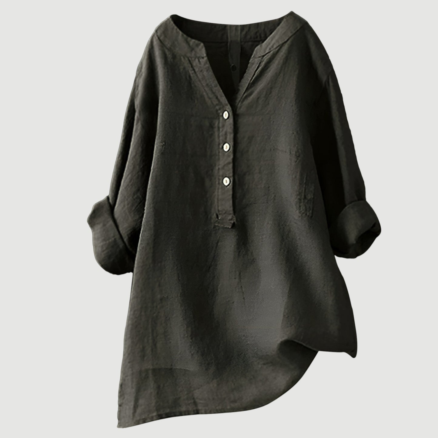 Gavienne™ Blusa femenina de lino ligera y cómoda
