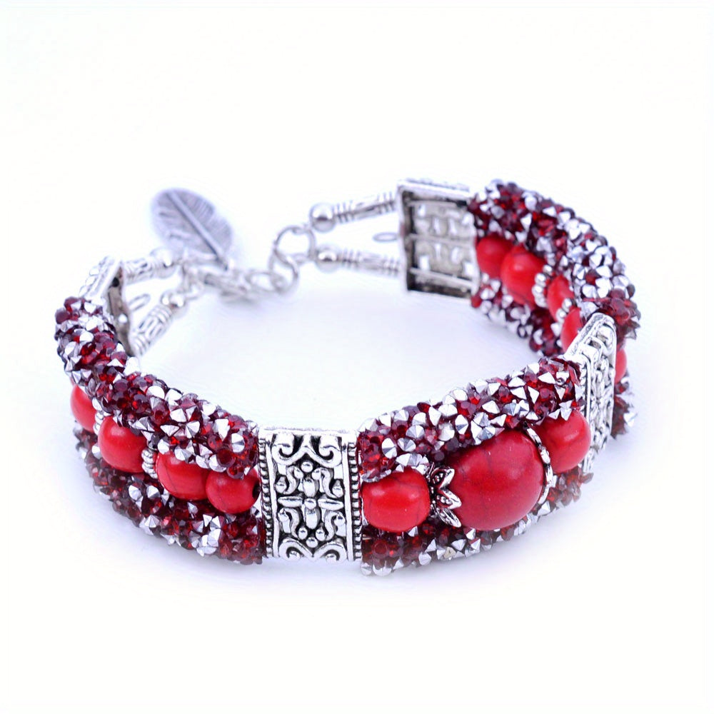 Jessae™ Pulsera de Piedras Naturales con Estilo Artesanal y Energía Natural