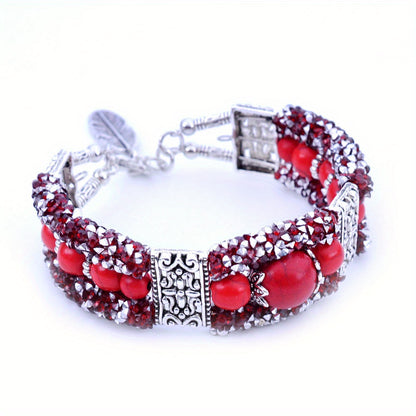 Jessae™ Pulsera de Piedras Naturales con Estilo Artesanal y Energía Natural