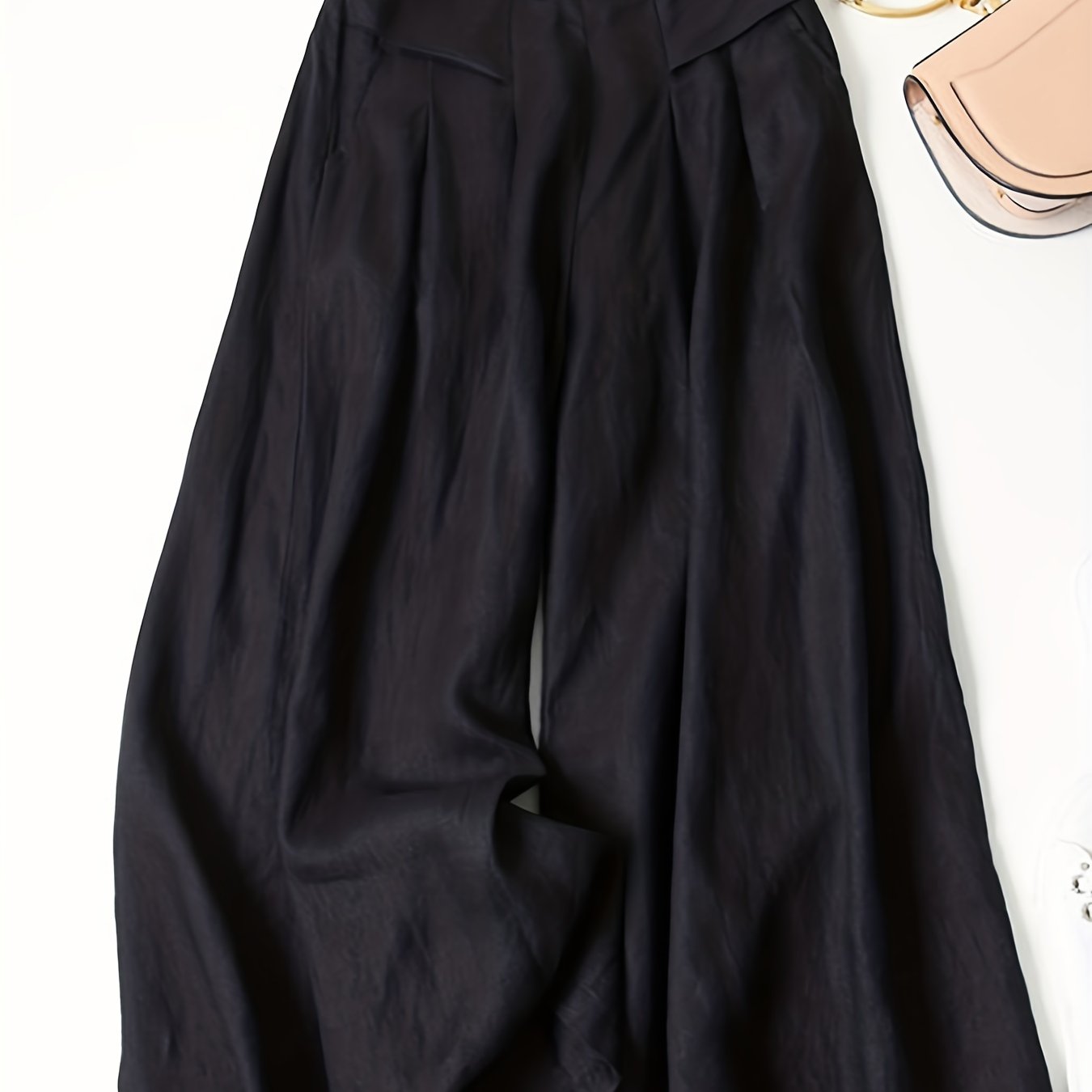 Brisae™ Pantalones de Lino de Pierna Ancha con Estilo Vintage