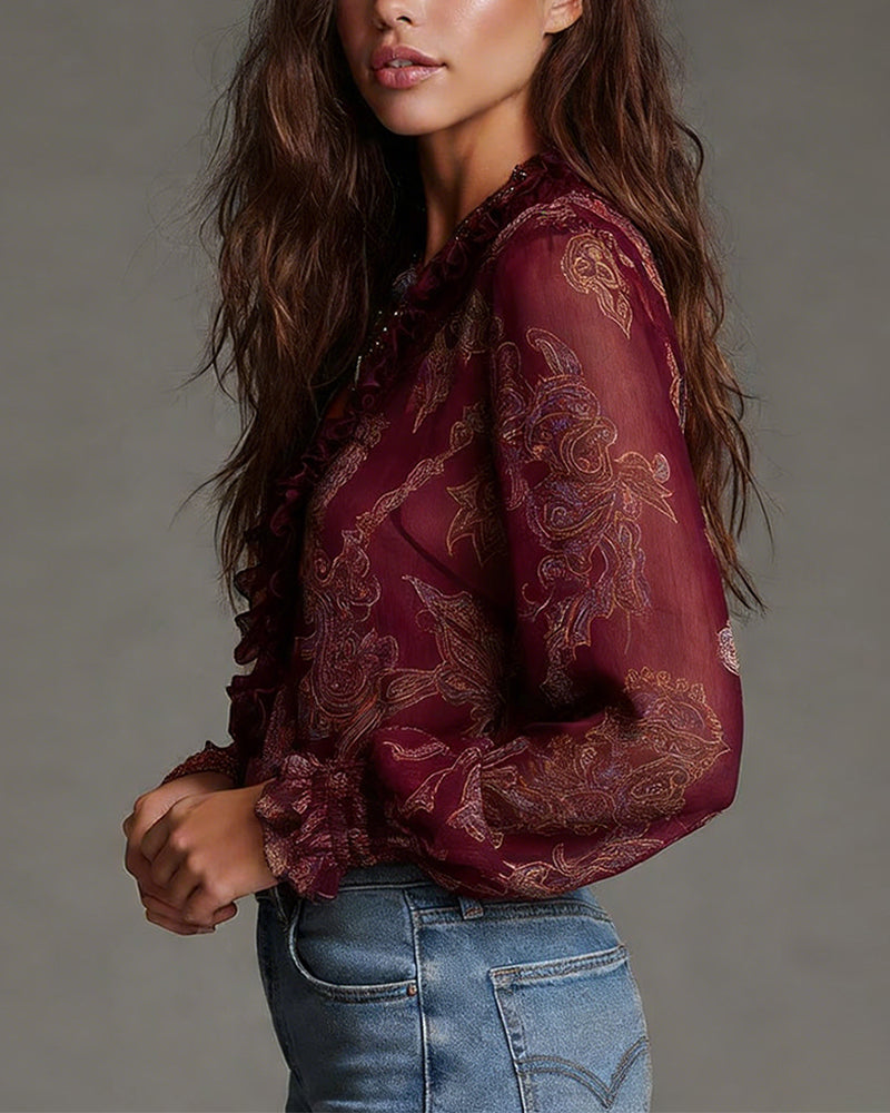 Arden™ Blusa Elegante con Media Cremallera y Corte Moderno
