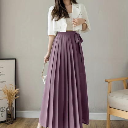Caexine™ Pantalón de Pierna Ancha con Pliegues y Corte Elegante