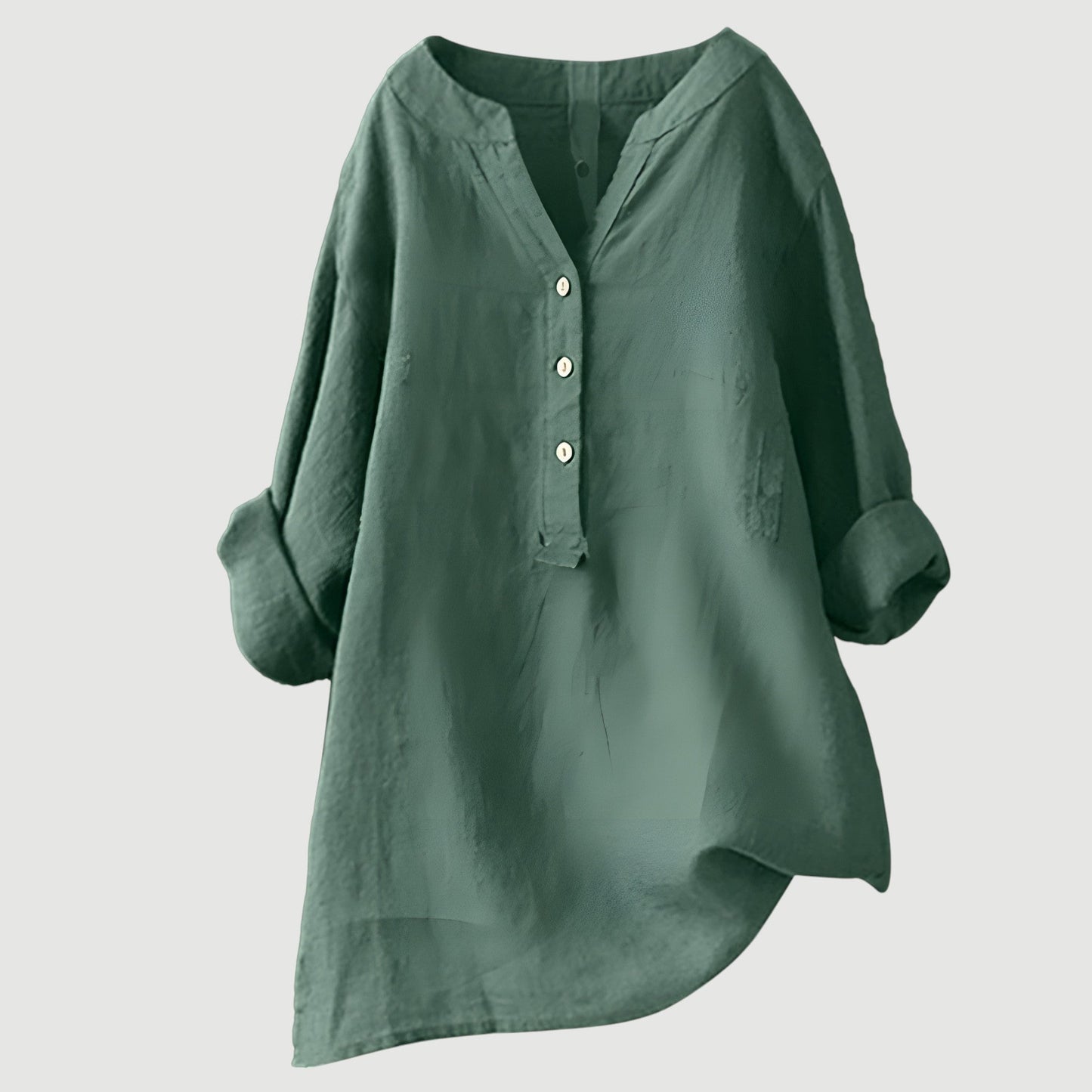 Gavienne™ Blusa femenina de lino ligera y cómoda