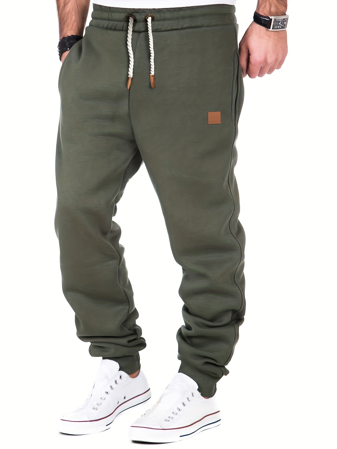 Rovanto™ Pantalones Casual de Corte Slim para Hombre con Cintura Ajustable para Otoño e Invierno