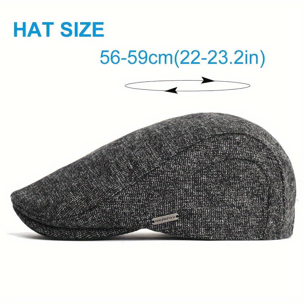 Horevik™ Gorra Retro de Invierno con Diseño Clásico y Acabado Suave