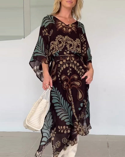 Ilia™ Vestido Maxi de Mezcla de Algodón Transpirable