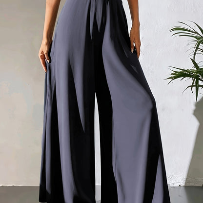 Tuvenyx | Pantalón de Pierna Ancha con Cintura Elástica y Caída Fluida