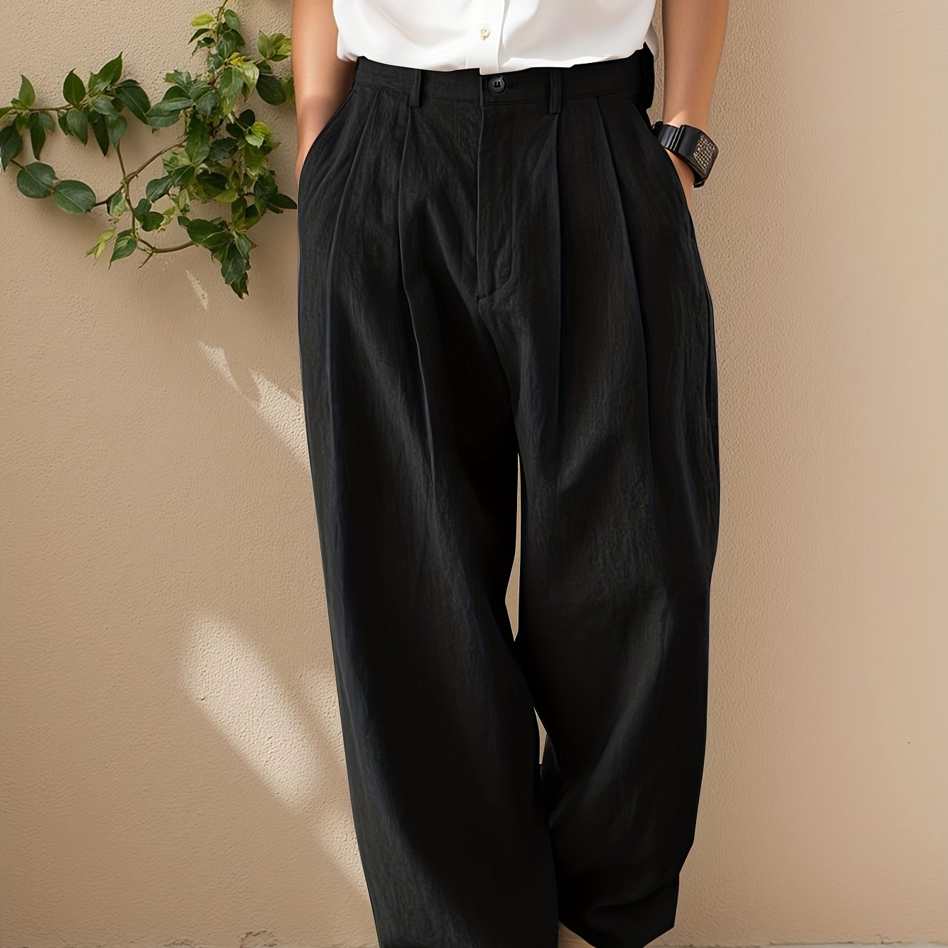 Vruxeth | Pantalón Recto para Hombre con Corte Relajado y Estilo Moderno