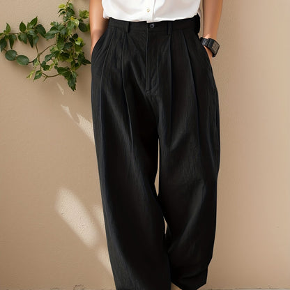 Vruxeth | Pantalón Recto para Hombre con Corte Relajado y Estilo Moderno