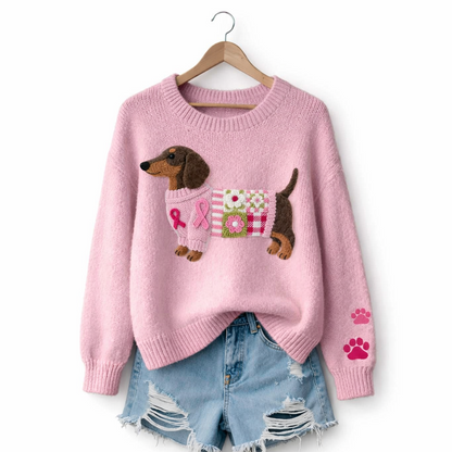Lula™ Suéter de lana con diseño de perrito