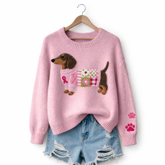 Lula™ Suéter de lana con diseño de perrito
