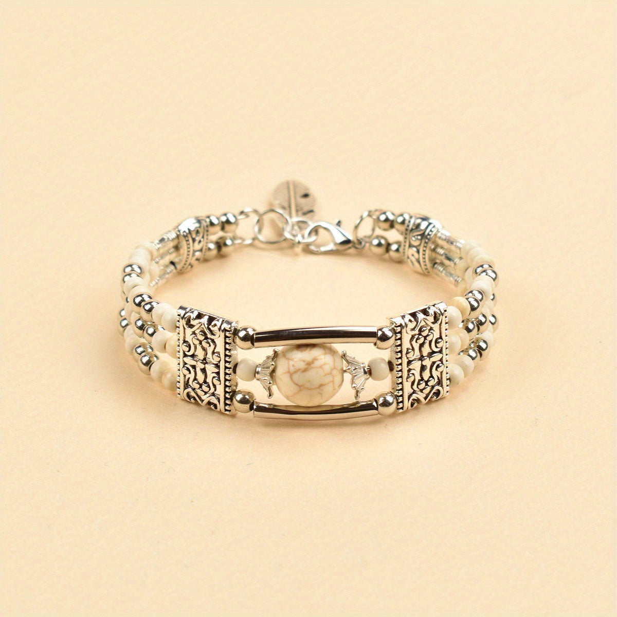 Jessae™ Pulsera de Piedras Naturales con Estilo Artesanal y Energía Natural