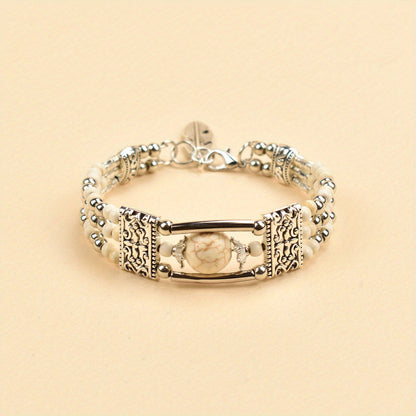 Jessae™ Pulsera de Piedras Naturales con Estilo Artesanal y Energía Natural
