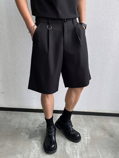 Evoxine™ Pantalones Cortos Plisados para Hombre con Estilo Casual Moderno