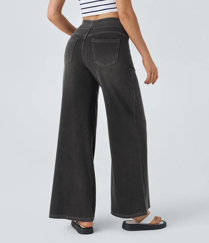 Karellea™ Jeans Pierna Ancha Cintura Alta Stretch