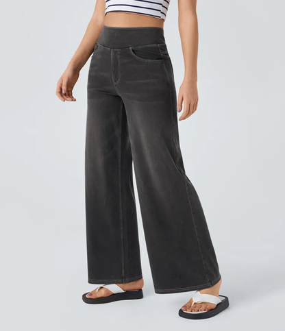 Karellea™ Jeans Pierna Ancha Cintura Alta Stretch