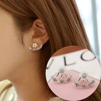 Faye™ Aretes Elegantes de Flor con Estilo Coreano