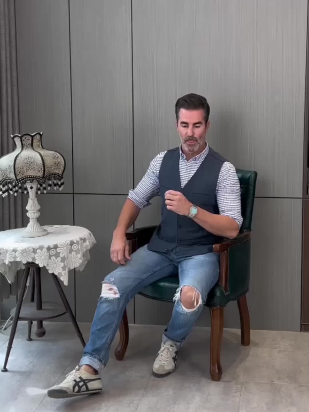 Zoltan | Chaleco Vintage de Espiga con Estilo Clásico y Elegancia Atemporal