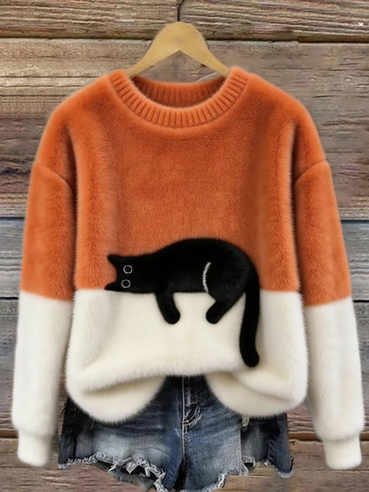 Caelania™ Sudadera Gato Minimalista