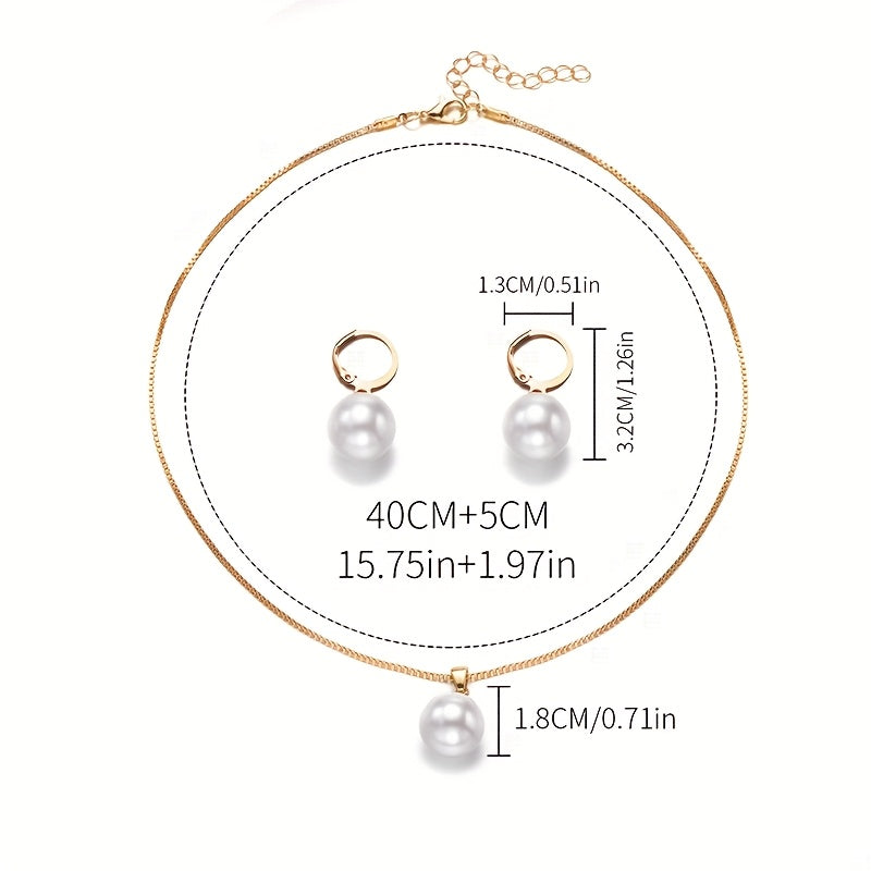 Isara™ Set de Joyería con Perlas Elegantes y Acabado Sofisticado