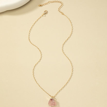 Taria™ Collar Minimalista con Colgante Irregular Bañado en Oro de 14K