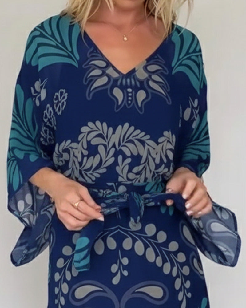 Ilia™ Vestido Maxi de Mezcla de Algodón Transpirable