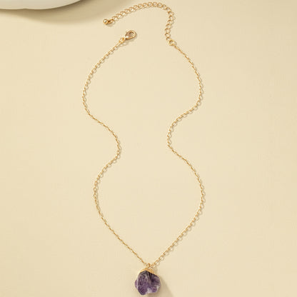 Taria™ Collar Minimalista con Colgante Irregular Bañado en Oro de 14K