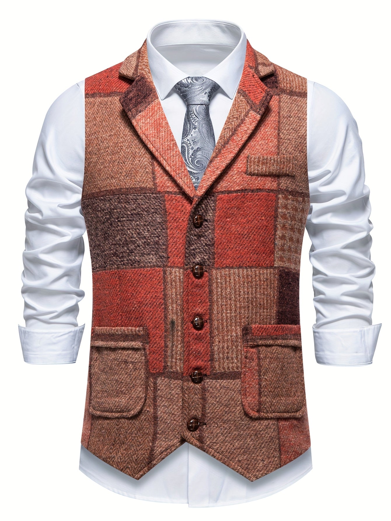 Walter™ Chaleco Clásico de Patchwork