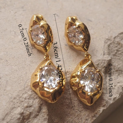 Xola™ Aretes Colgantes con Zirconia Brillante y Diseño Elegante