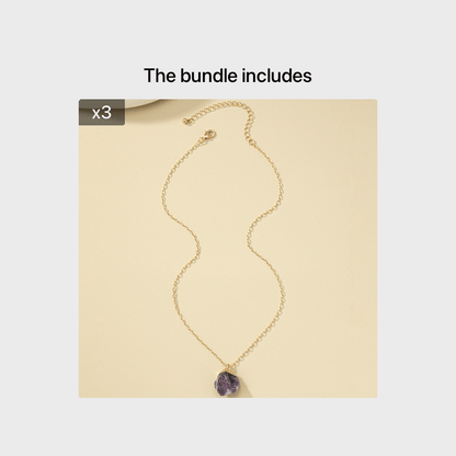 Taria™ Collar Minimalista con Colgante Irregular Bañado en Oro de 14K