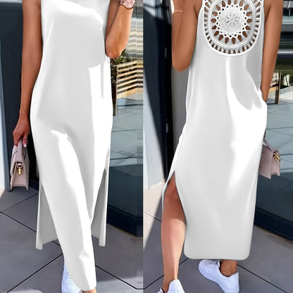 Umaira™ Vestido sin Mangas con Encaje y Espalda Descubierta