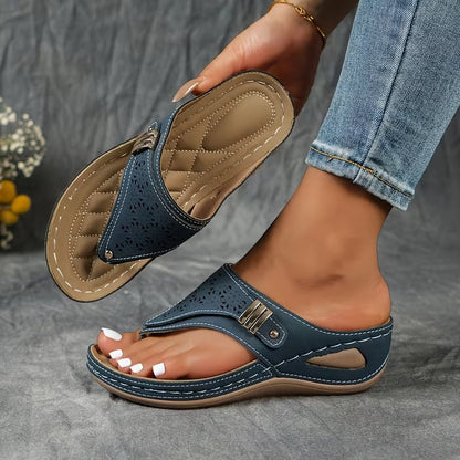 Navy™ Sandalias de Tacón Cómodas y con Soporte