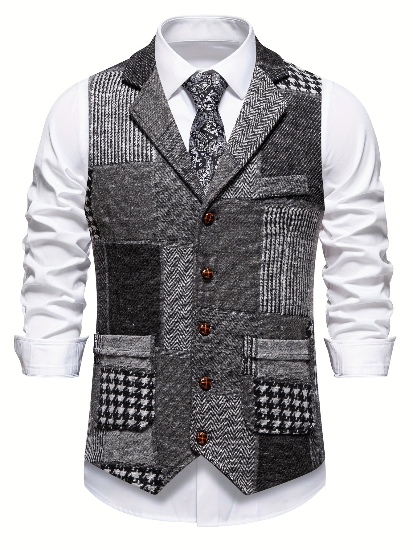 Walter™ Chaleco Clásico de Patchwork