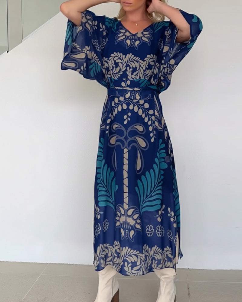 Ilia™ Vestido Maxi de Mezcla de Algodón Transpirable