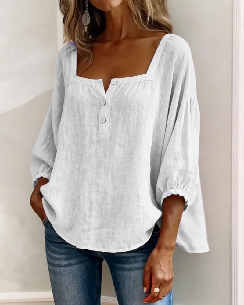 Zella™ Blusa Elegante de Corte Fluido y Estilo Sofisticado