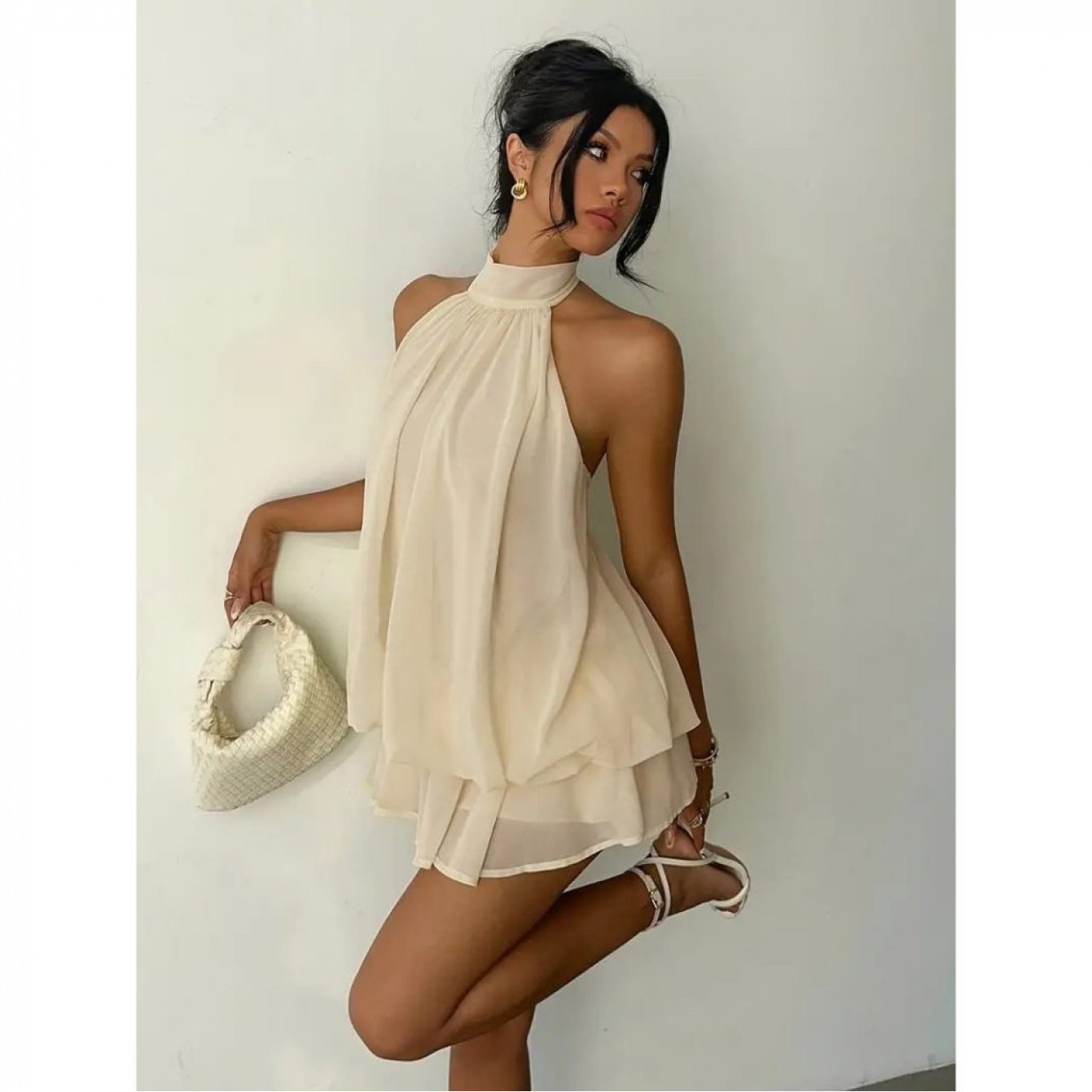 Meara™ Vestido Halter Elegante para Vacaciones de Verano