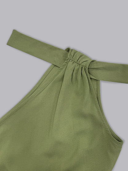 Juveth™ Mono Elegante de Un Hombro con Pierna Ancha y Cintura Definida