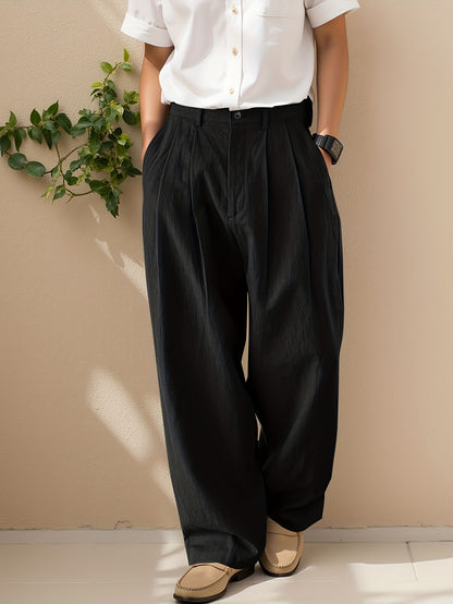 Vruxeth | Pantalón Recto para Hombre con Corte Relajado y Estilo Moderno