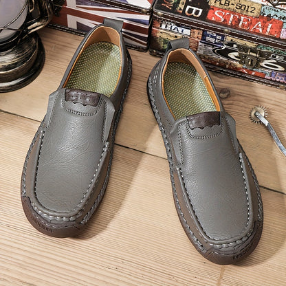 Zorvik™ Mocasines Británicos para Hombre con Costuras Artesanales y Suela Antideslizante