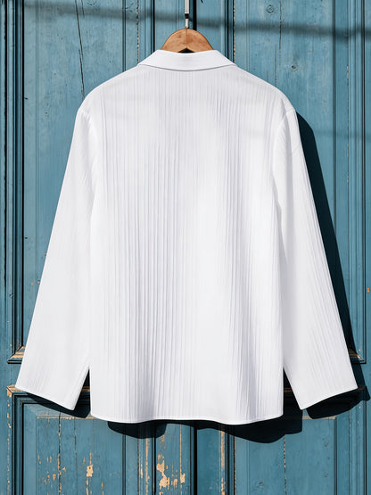Foxton™ Camisa Casual de Manga Larga para Hombre con Estilo Atemporal