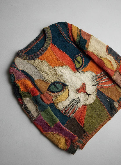 Lioraé™ Top Ilustración Gato Mirada Firme
