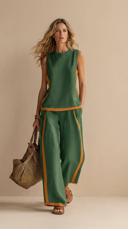 Meadow™ Conjunto de lino y algodón cómodo y elegante