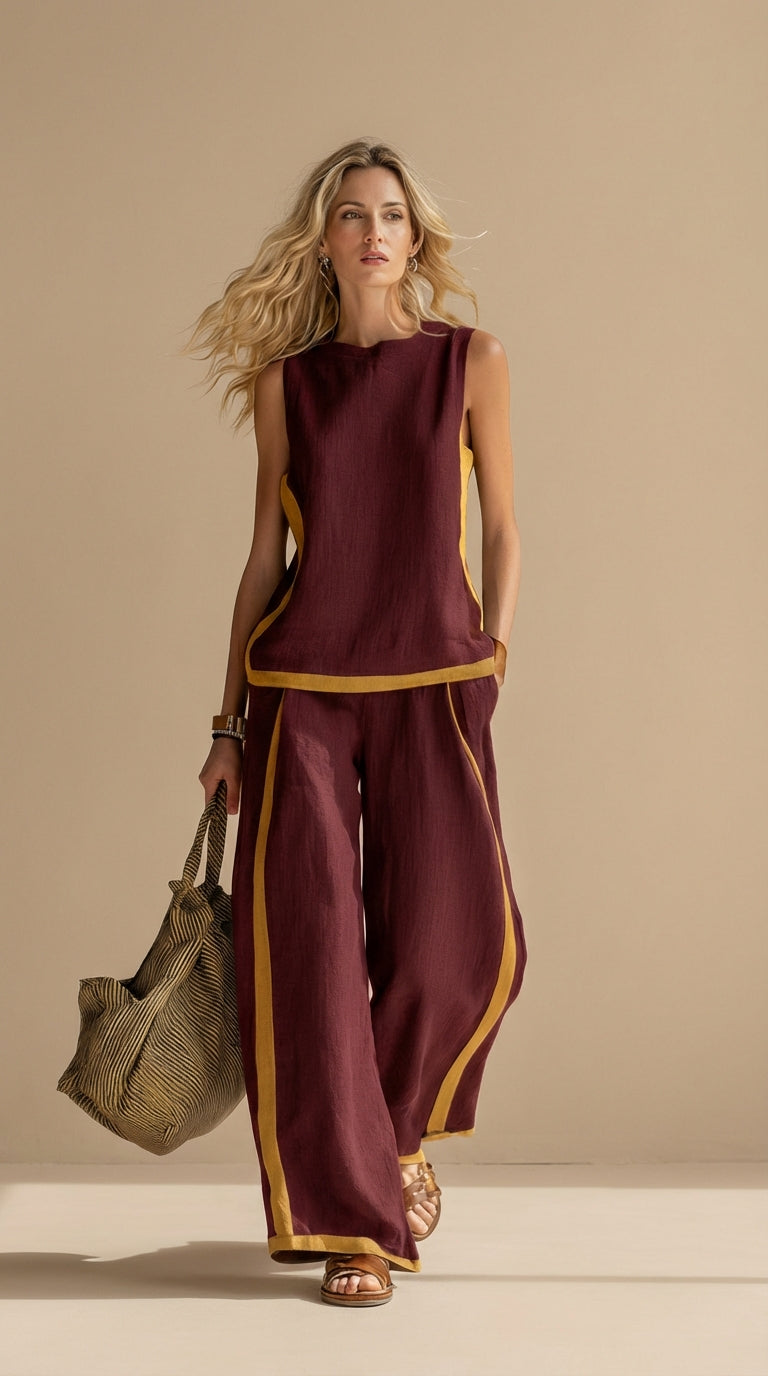 Meadow™ Conjunto de lino y algodón cómodo y elegante