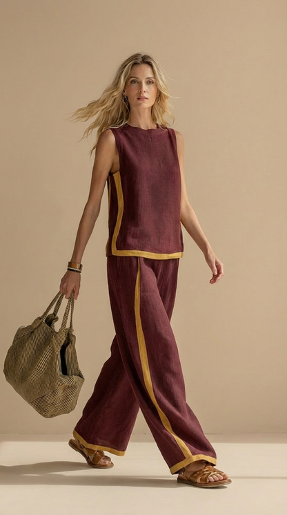 Meadow™ Conjunto de lino y algodón cómodo y elegante