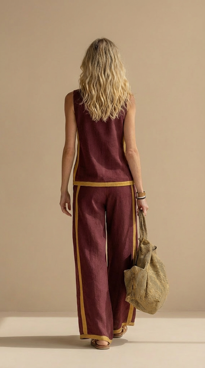 Meadow™ Conjunto de lino y algodón cómodo y elegante