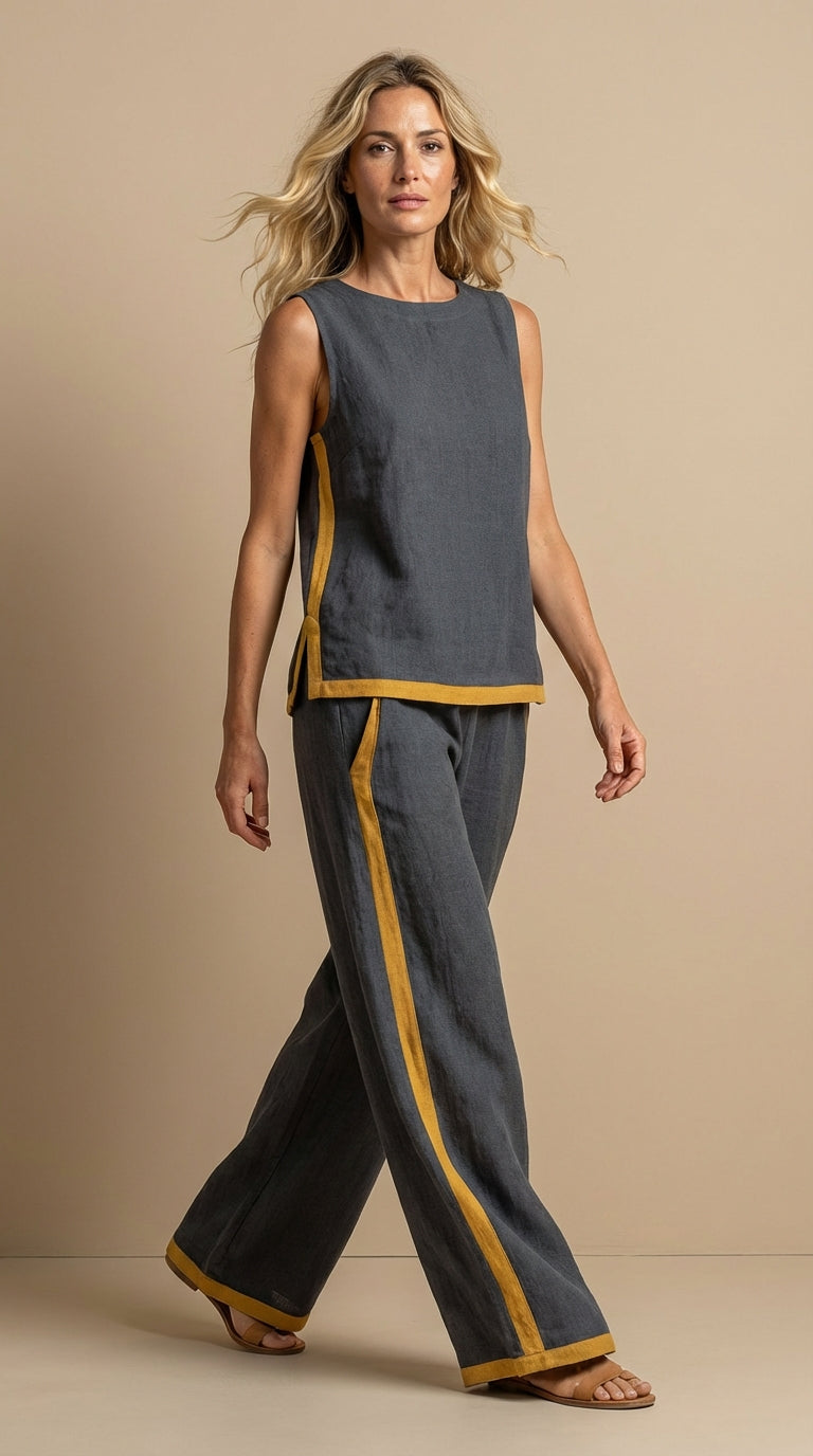 Meadow™ Conjunto de lino y algodón cómodo y elegante
