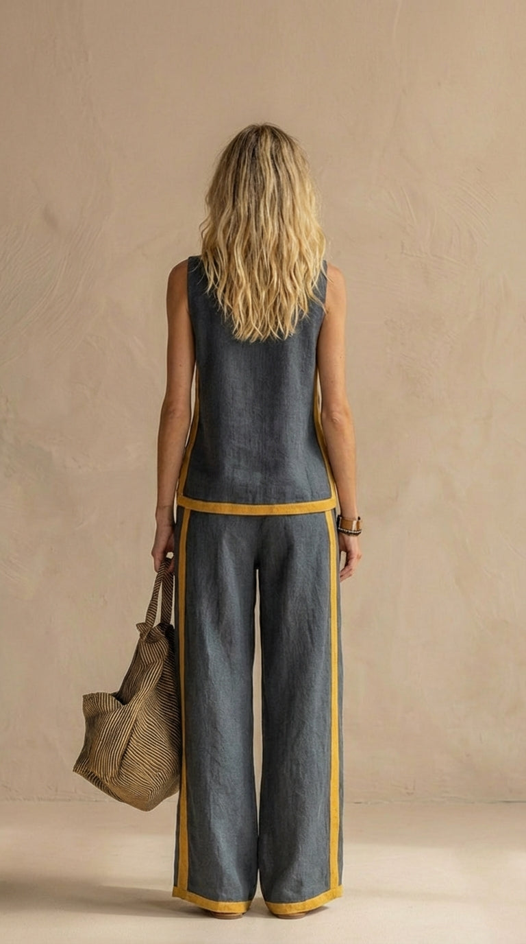Meadow™ Conjunto de lino y algodón cómodo y elegante